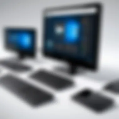 Sleek Design of All-in-One Computers Showcasing the sleek design of an all-in-one computer with 1TB storage