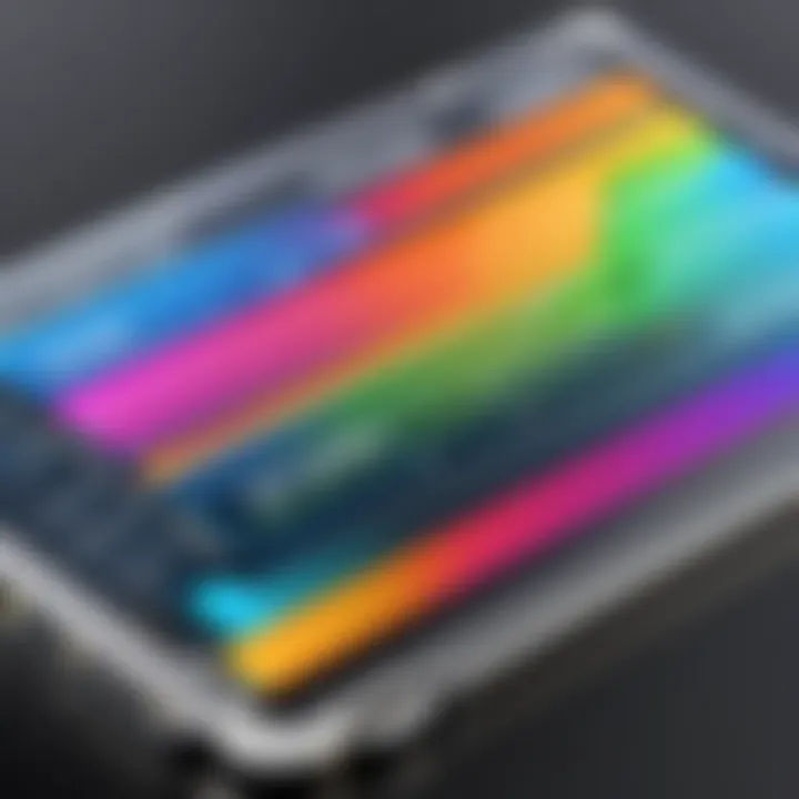 Graph depicting performance metrics of SSDs over time