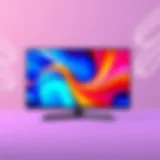 A sleek 17-inch television displaying vibrant colors