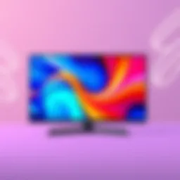 A sleek 17-inch television displaying vibrant colors