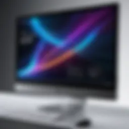 Sleek design of a borderless monitor highlighting its immersive display