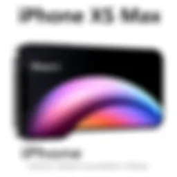 Detailed view of the iPhone XS Max showcasing its sleek design