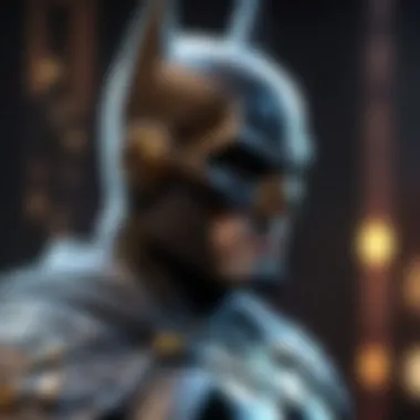 Intricacies of Batman Dawnbreaker Funko Pop Features Detailed view of the Batman Dawnbreaker Funko Pop highlighting its features and craftsmanship