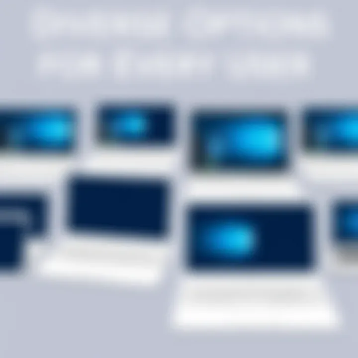 Diverse Options for Every User Various brands of white laptops side by side