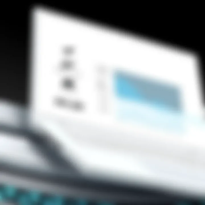 Performance Meets Style White laptop showcasing high-performance specifications