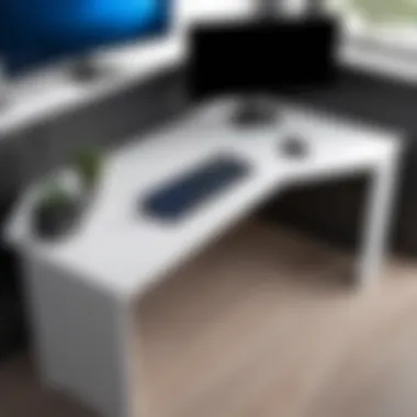 Compact Corner Gaming Desk for Space Optimization Compact corner gaming desk maximizing available space