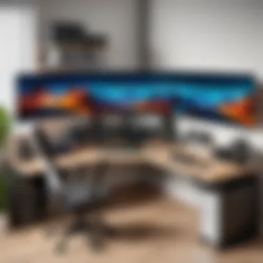 Ergonomic Corner Gaming Setup with Storage Ergonomic corner gaming setup showcasing multiple storage options