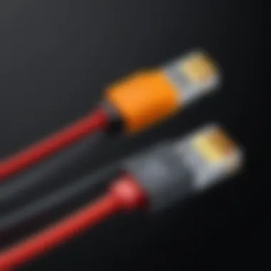 Comparison between standard and custom extension cables, highlighting differences.