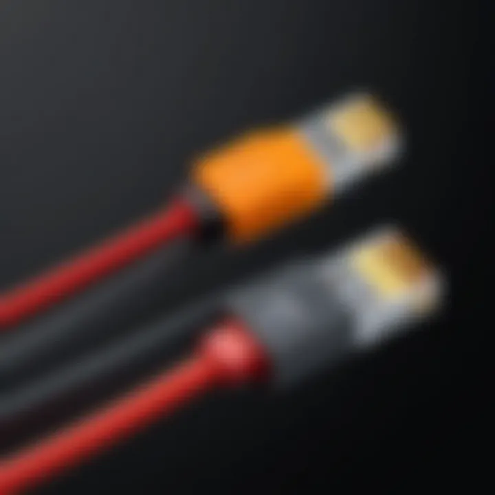 Comparison between standard and custom extension cables, highlighting differences.