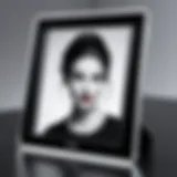 Sleek design of the Frameo digital photo frame