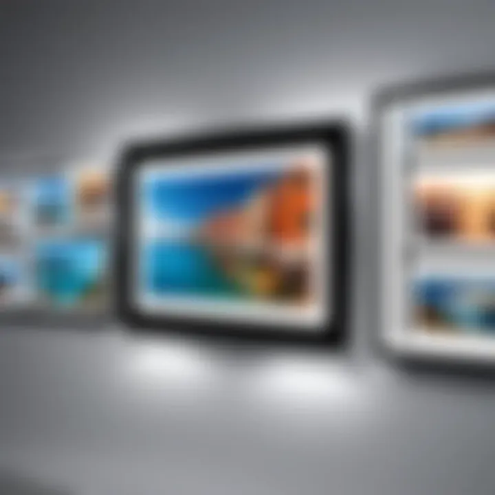 Gallery displaying photos on Frameo digital photo frame