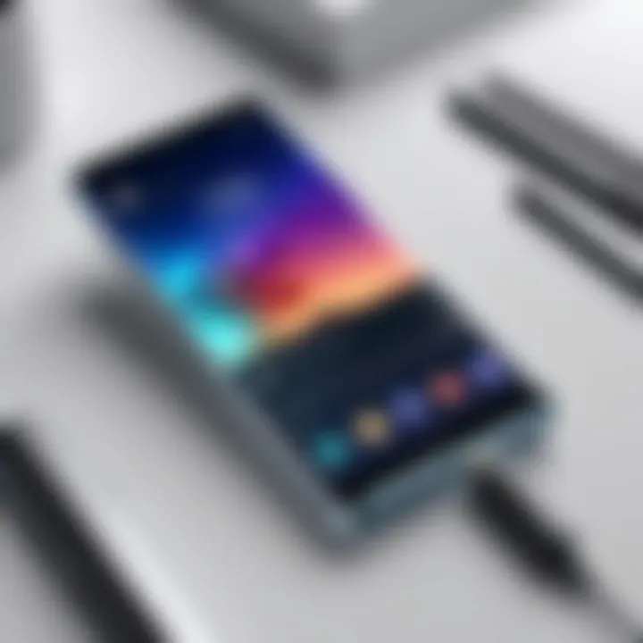 User utilizing the S Pen for creative sketches on the Galaxy S20 FE