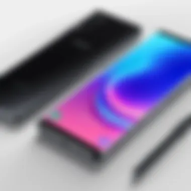 Diverse Features of the S Pen for Increased Productivity S Pen showcasing its features on the Galaxy S20 FE screen