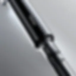 Close-up of the S Pen's precision tip and features