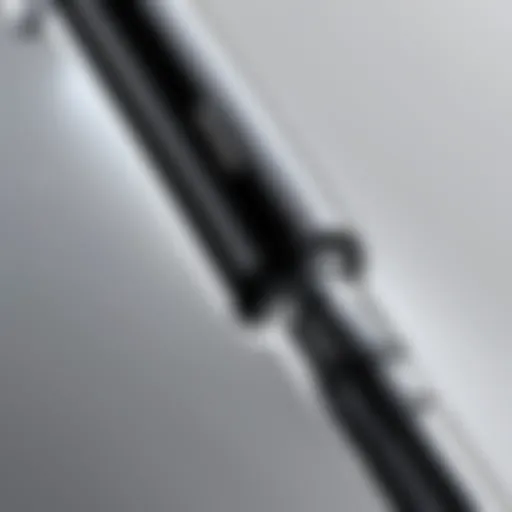 Close-up of the S Pen's precision tip and features