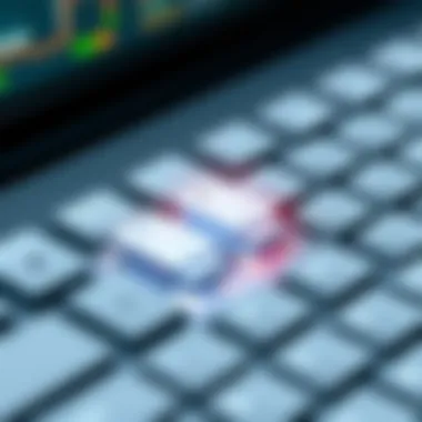 Close-up of G913 key switch technology