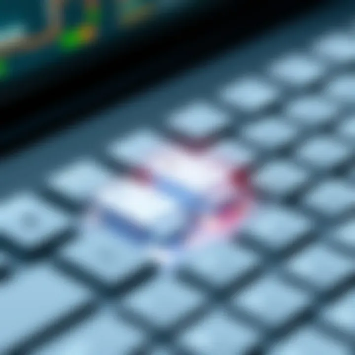 Close-up of G913 key switch technology