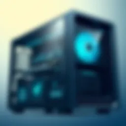 Sleek design of a Gigabyte server chassis showcasing modern technology.