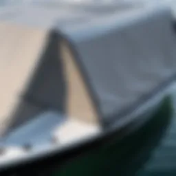 A well-fitted harbor master boat cover showcasing its protective features