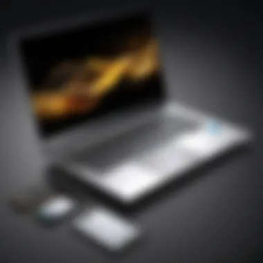 Performance Benchmarks of HP EliteBook Performance benchmarks displayed on the HP EliteBook with Intel i7