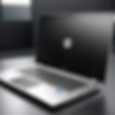 Sleek Design of the HP EliteBook Sleek design of the HP EliteBook showcasing its premium finish