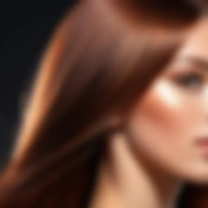 Demonstration of applying Ion Keratin Heat Styling Cream