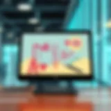Showcasing the vibrant display of an LCD drawing doodle board in use