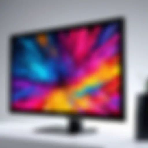 LG QHD Monitor 32QN55T displaying vibrant colors