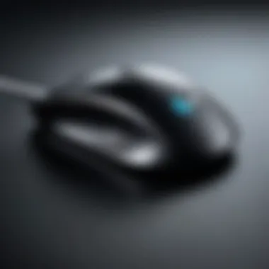 Logitech remote mouse showcasing ergonomic design