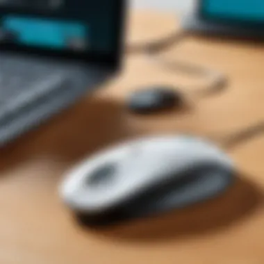 Logitech remote mouse with wireless connectivity feature highlighted