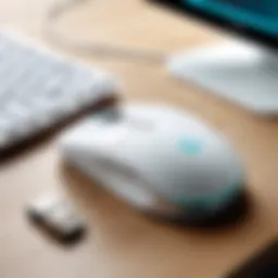 Stylish Logitech White Wireless Mouse on a desk