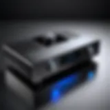 A sleek Bluetooth power amplifier showcasing modern design.