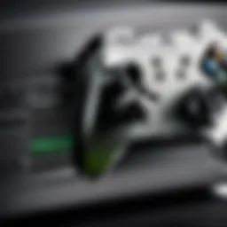 Close-up of a pre-owned Xbox One console highlighting its design and features