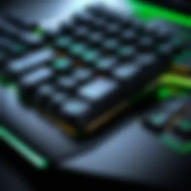 Ergonomic design of Razer keyboard for gaming