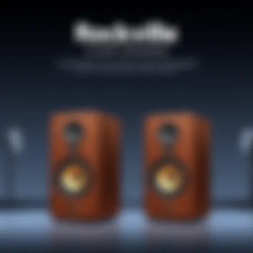 Elegant design of Rockville floor speakers