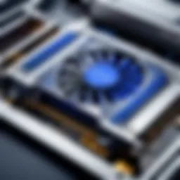 A sleek Sapphire graphics card showcasing its advanced cooling technology