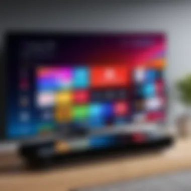 Smart TV vs. Standalone DVD Player Comparison of a smart TV and standalone DVD player side by side
