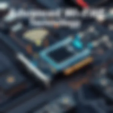 Advanced Wi-Fi 6E Technology Wi-Fi 6E card showcasing advanced technology