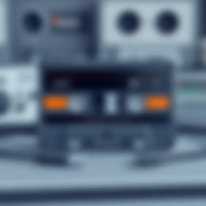 Nostalgic Appeal of Cassette Players Nostalgic cassette player with USB connectivity