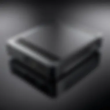 Cougar ITX case showcasing its sleek design and compact form factor.