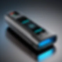 A modern handheld scanner showcasing its sleek design and advanced features.