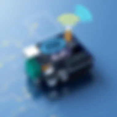 Compact Design of ELM327 WiFi ELM327 WiFi device showcasing its compact design and connectivity features