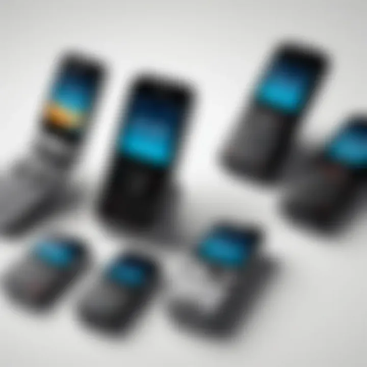 An infographic illustrating market trends in used unlocked flip phones