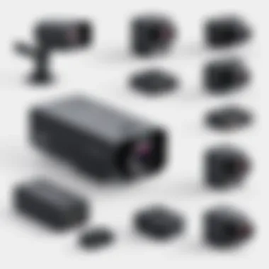 Diagram showcasing different functionalities of a wireless camera