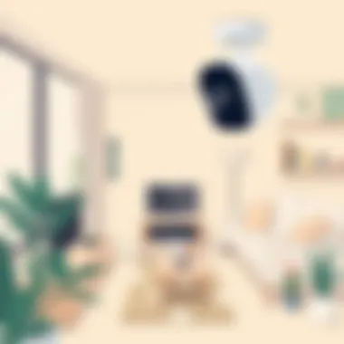 Installation of Sannce Poe Camera at Home Illustration of Sannce Poe camera installation in a home