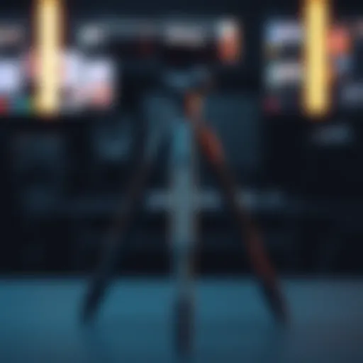 Stylish Shure MV7 Tripod Design Elegant Shure MV7 Tripod showcasing its stylish design