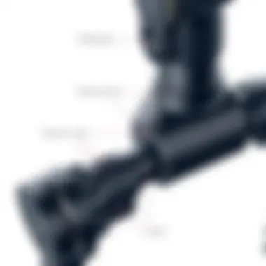 Ergonomic Features of Shure MV7 Tripod Close-up of Shure MV7 Tripod highlighting its ergonomic features