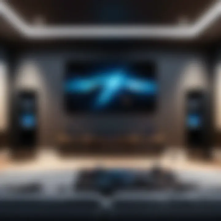 Advanced audio technology integration in home theater setup