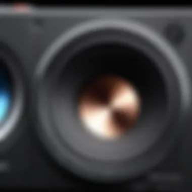 Essential Features of High-Quality Portable Speakers Close-up of essential features on a high-quality portable speaker