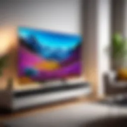 Compact design of a 24-inch LED TV in a stylish living room setting